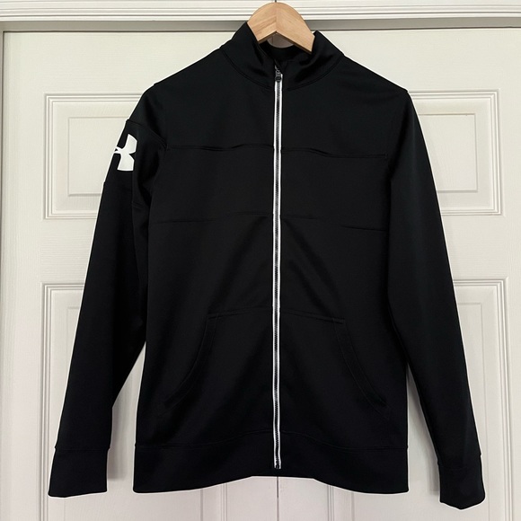 Under Armour Jackets & Blazers - {Under Armour} Hero Semi-Fitted Full-Zip Track Jacket in Black - Women's Small